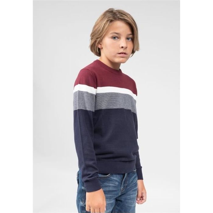 Pull garçon Deeluxe Uwwsnew toasty - rouge/bleu marine - 10 ans