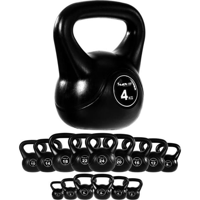 MOVIT Poids Kettlebell 4kg plastique