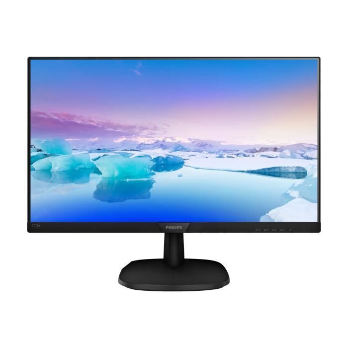 PHILIPS Écran LED V-line 223V7QHAB - 22- (21.5- visualisable) - 1920 x 1080 Full HD (1080p) - IPS - 250 cd/m² - 1000:1 - 5 ms