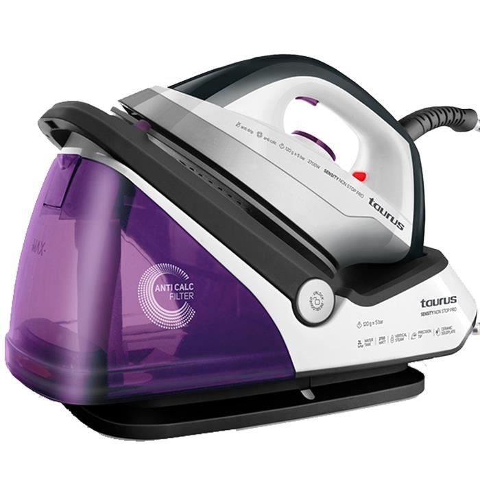 TAURUS 918684000 Centrale vapeur Sensity non-stop Pro - 2700 W - 2,25 L - Blanc et Violet