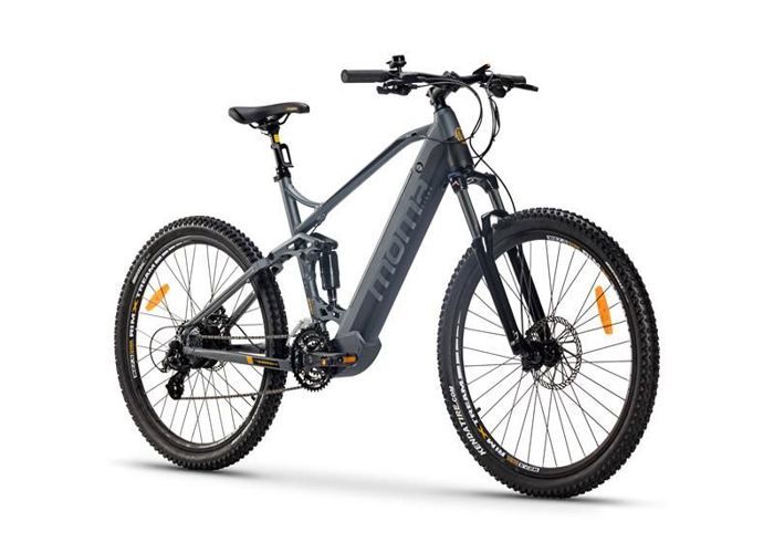 Moma Bikes - VTT Electrique 27.5 Tout Suspendue - Batterie 48V 13Ah - Autonomie Max 120km - 24 Vitesses - Freins Hydraulique- L-XL - Moma Bikes