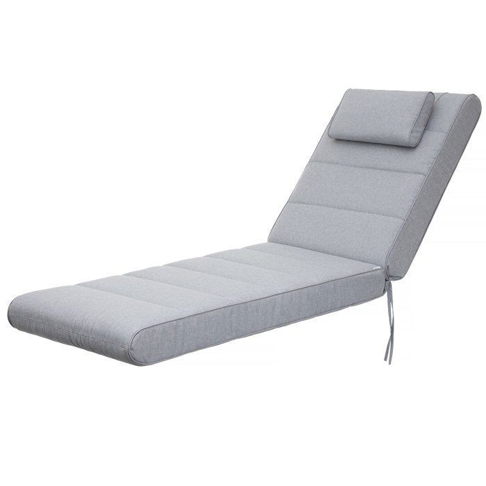 Bjird - Coussin Chaise Longue pour Jardin - siège 60x122 cm Frêne - Coussin Bain de Soleil extérieur-intérieur