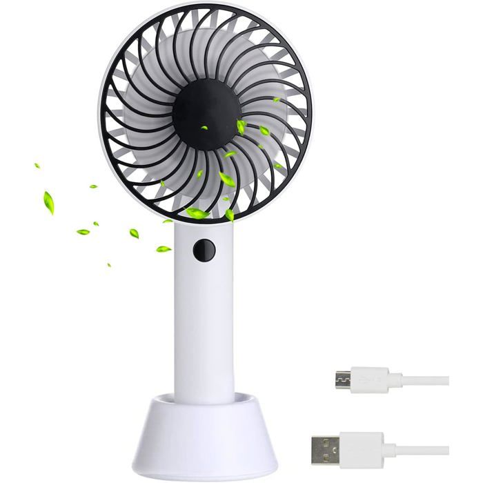 Ventilateur De Bureau USB Métal 15 Cm - Pales Aluminium, Silencieux, Pivotant 360°, Pour Bureau, Voyage