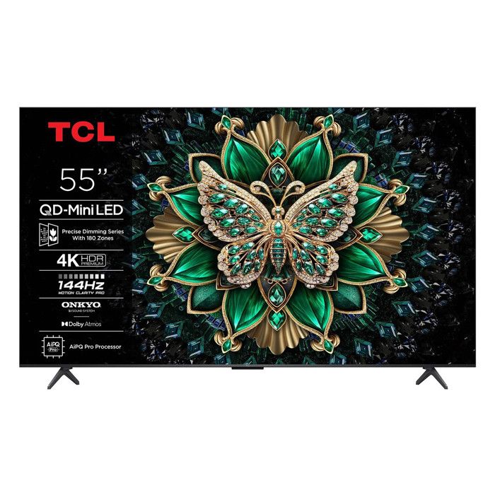 TV QLED - TCL - 55C61K - 55 pouces - 4K UHD - Dolby Vision IQ