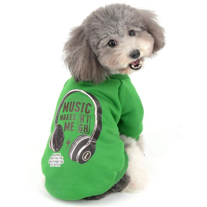 Vêtements pour animaux de compagnie Petit pull cool pour animaux de compagnie Motif de casque cool Pull pour animaux de compagnie