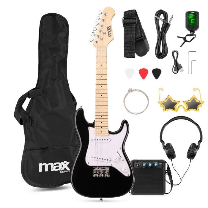 🎸 MAX GigKit Junior : La Meilleure Guitare Électrique pour Enfant (1/4) avec Ampli 10W – Kit Complet pour Débuter en S’Amusant !