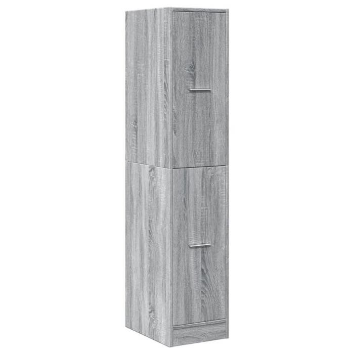 [78560]Armoire apothicaire MEUBLECHIC Armoire de chambre/Cabinet haut - sonoma gris 30x41x1445cm bois dingénieriePoids:29.55 Kg