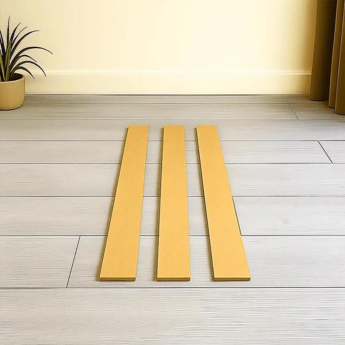 Pack 3 lattes - Lattes de 610 x 53 mm - Multiplis Hêtre Kit Réparation Lit Compatible Sommier