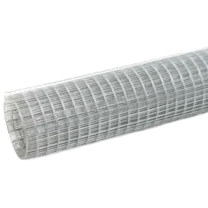 Rebais 2026 Grillage pour volière acier galvanisé 10x05 m argenté - Anti corrosion&rouille JJ5217253