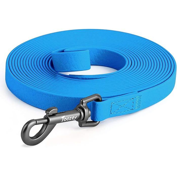 Longe pour Chien 3m / 7m / 5m / 10m / 15m / 20m Laisse Chien avec Poignée et Sac de Rangement Longue Corde Laisses 5 m Bleu LAISSE