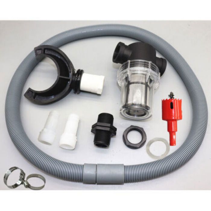 Recuperateur d Eau de Pluie pour conduits Circulaire avec Tuyau Flexible Ensemble de collecteur Eau de Pluie Raccord PVC