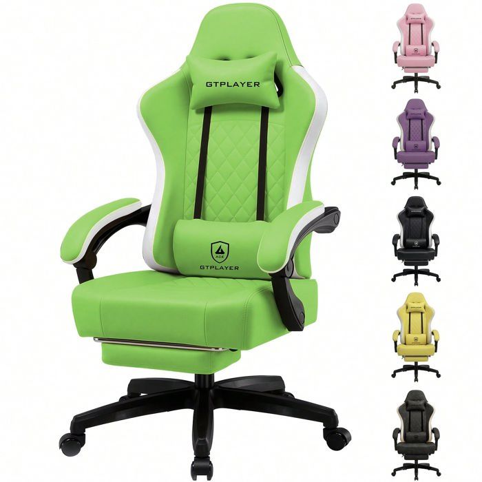 Chaise gaming ergonomique GTPLAYER Papillon Similicuir 55 x 51 x 130 cm - vue 2