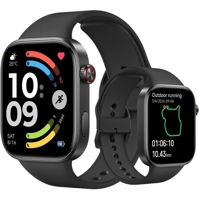 Redmi Watch 6 Montre Connectée AMOLED 2 07 GPS 150+ Sports 24 Jours d’Autonomie 5 ATM Noir
