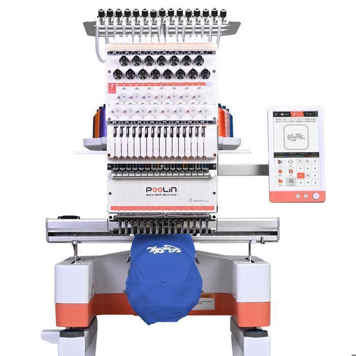 PooLin EOM Multi-Needle Embroidery Machine - Professionnelle 15 Aiguilles - Machine à Broder Multiaiguille
