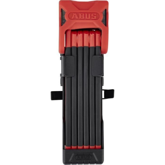 Antivol pliable ABUS Bordo 6000 - Rouge/Noir - Niveau de protection 10 - Haute sécurité