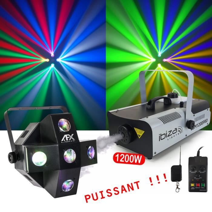 Pack Lumière Spider AFX CometGobo LED RVBB 5 Gobos