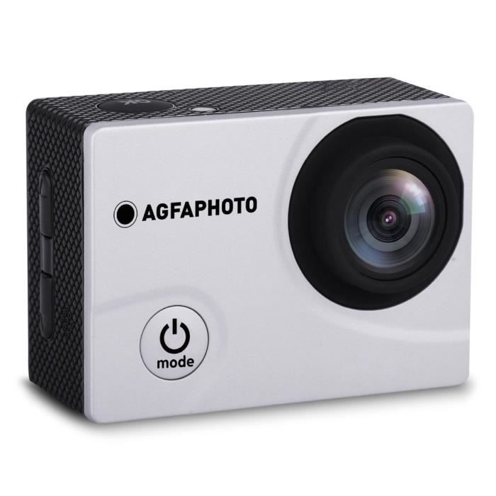 AGFA PHOTO Realimove AC5000 - Caméra d'Action Numérique étanche 30m (True 720P, Ecran LCD 2.0'', Batterie Lithium, 12 accessoires