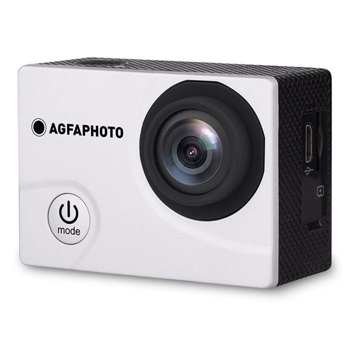 AGFA PHOTO Realimove AC5000 - Caméra d'Action Numérique étanche 30m (True 720P, Ecran LCD 2.0'', Batterie Lithium, 12 accessoires