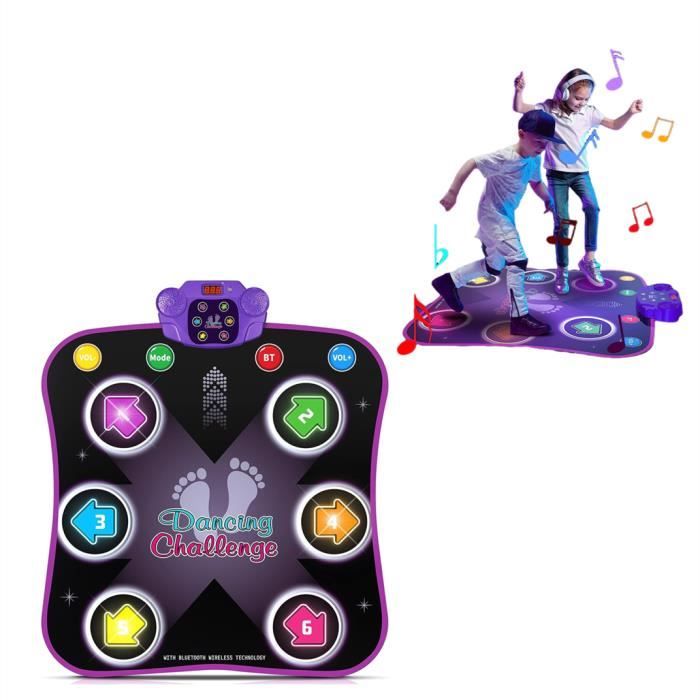 Tapis De Danse LED 27 Niveaux - Bluetooth - 5 Modes - Imperméable Antidérapant - Cadeau Pour Filles 3-12 Ans