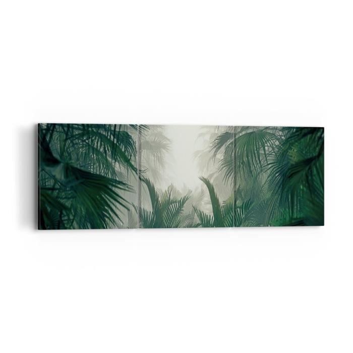Tableau Sur Toile Éléphants Zèbres Savane Africaine 80x160cm - Décoration Murale Moderne Sans Cadre