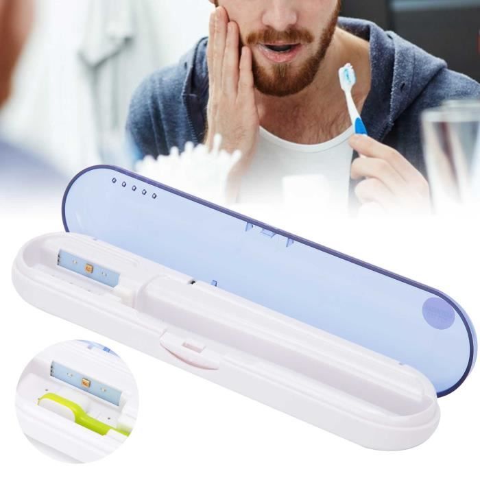 Stérilisateur de brosse à dents électrique HURRISE - Séchage et stérilisation UV - Blanc