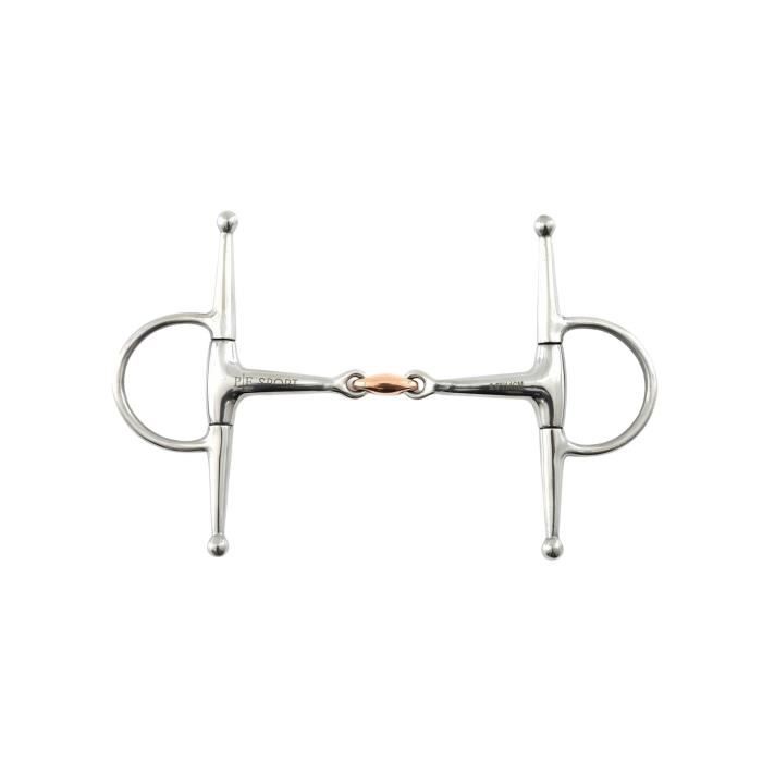 Mors De Filet AK Anneau Lâche Losange Double Brisure - Argent Allemand - Pour Cheval - Tailles 4.75" à 5.75"