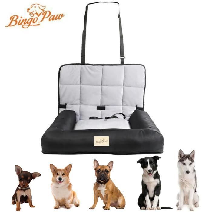 Comparer les prix de BingoPaw Siege Auto Chien Chat Panier Chien Voiture Etanche Coussin Chien Déhoussable 66x58x10cm