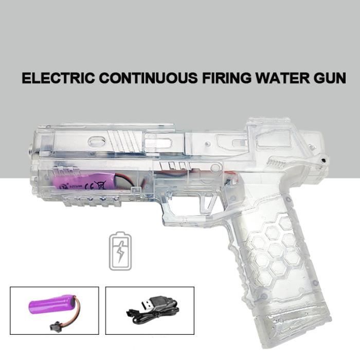 Pistolet à eau Pistolet électrique Glock Pistolet de tir Jouet Entièrement  automatique Été Eau Plage Jouet Pour Enfants Enfants Garçons Filles Adultes