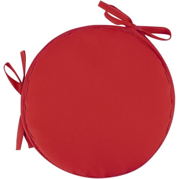 Hoowarm Coussin de siège Rond, Imperméable Cuir PU Coussin De Chaise, 35/40/45/50cm Extérieur/Interieur Galette De Chaise, pour Jardin Cuisine, Bureau(Color15,50x8cm/19.6x3in