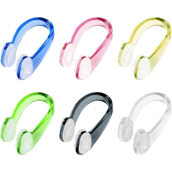 8 Pinces Nez Silicone Pour Natation - Anti-eau, Confortables, Plusieurs Couleurs, 3.3x2.2 Cm - 9
