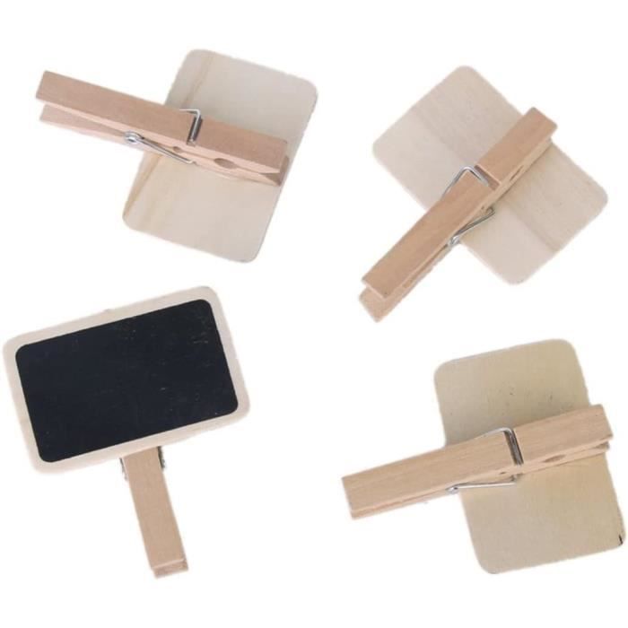 Lot De 40 Mini Panneaux De Tableau Noir étiquettes Alimentaires Pour Buffet F Te Petits En Bois Avec Support Chevalet Alimentaires