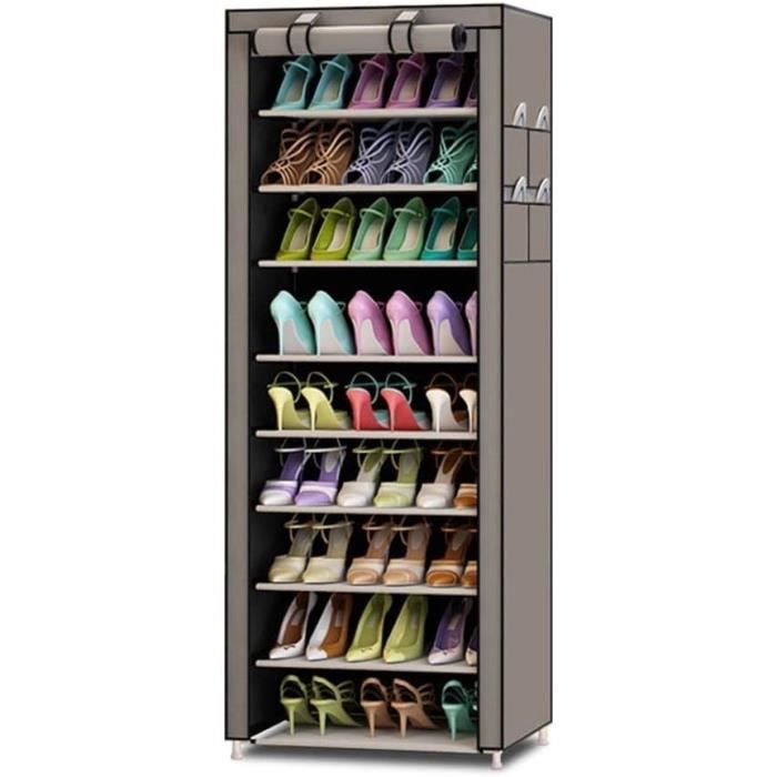 Organisateur De Chaussures Avec Couvercle Transparent - Boîte De Rangement Pliable Pour Placard | Capacité Jusqu'à 16 Paires