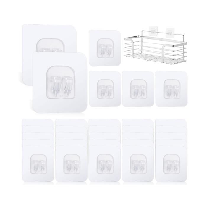Crochet adhésif tesa pour verre transparent charge 0,2 kg 5 pces