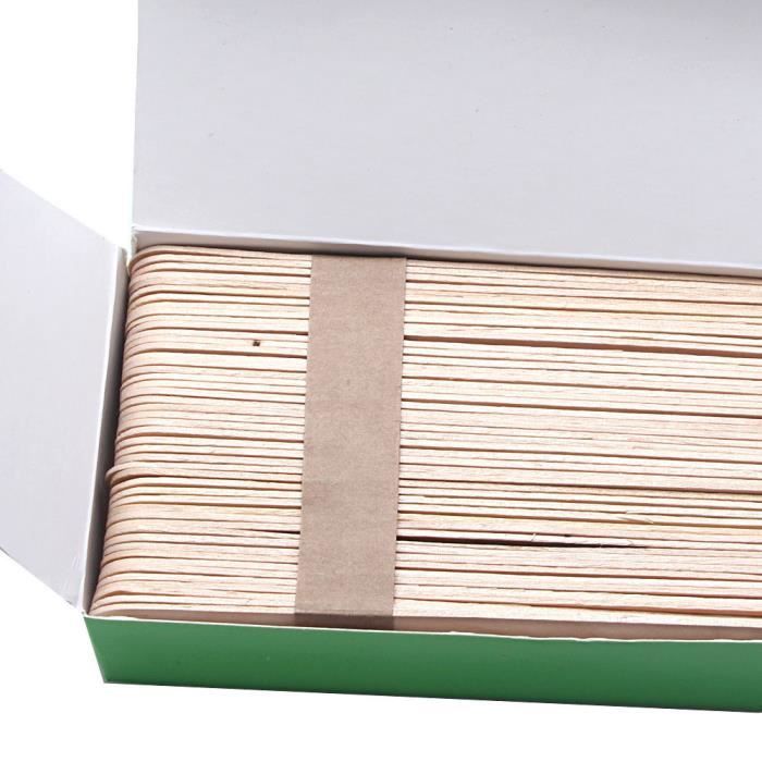 Bâtons De Cire En Bois 400 Pièces - Applicateurs Jetables Pour épilation Sourcils, Lèvre, Menton