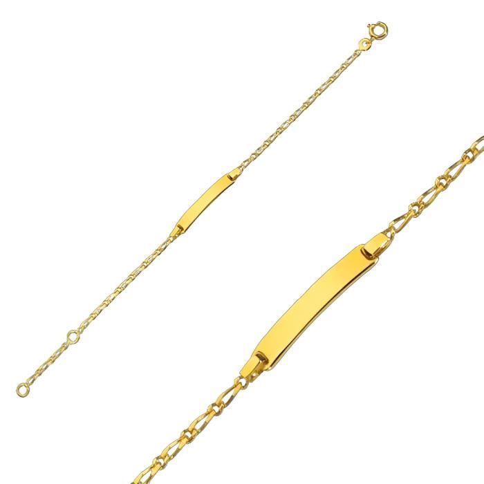Gourmette Identite Maille Diamantee Bebe Or Jaune Gf 750 Achat Vente Bracelet Gourmette Gourmette Bebe Maille Diama Mixte Bebe Or Jaune Dore Soldes Cd