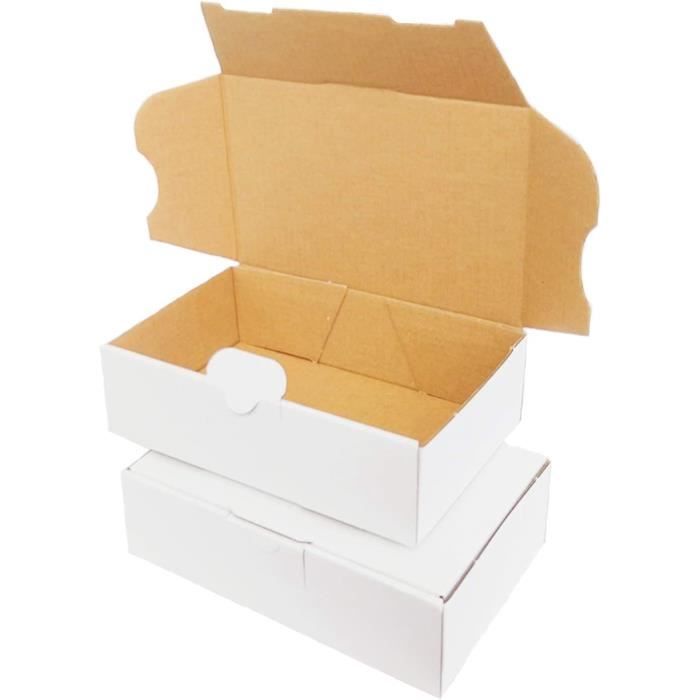 verpacking 25 boîtes postales carton extra plates 35 x 25 x 2 cm
