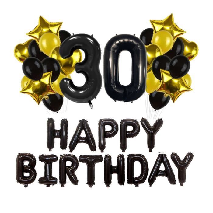 43 Pieces 30e Joyeux Anniversaire Ballons Classique Noir Or Fete Faveurs Pour Mariage Ballon Decoratif Pompe Pour Ballon Cdiscount Maison 43 Pieces 30e Joyeux Anniversaire Ballons Classique Noir Or Fete Faveurs Pour Mariage Ballon Decoratif Pompe Pour Ballon Cdiscount Maison
