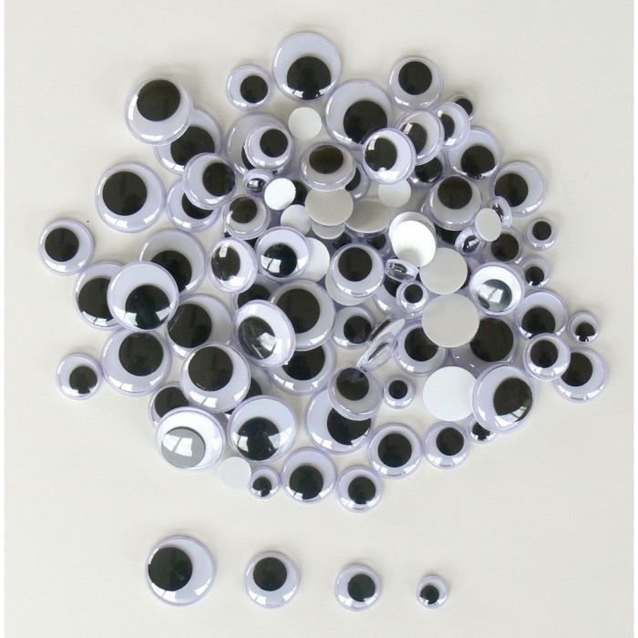 Sachet De 20 Yeux Mobiles à Coller, Diamètre 15 Mm – Ma Rentrée Facile