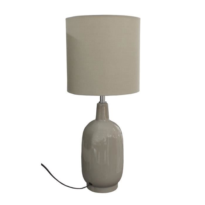 Lampe A Poser Vase Ceramique Design Vintage Petit Modele Gaia Cdiscount Maison