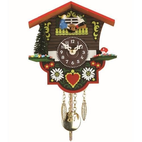 Pendulette en miniature de la Forêt Noire maison suisse TU 32