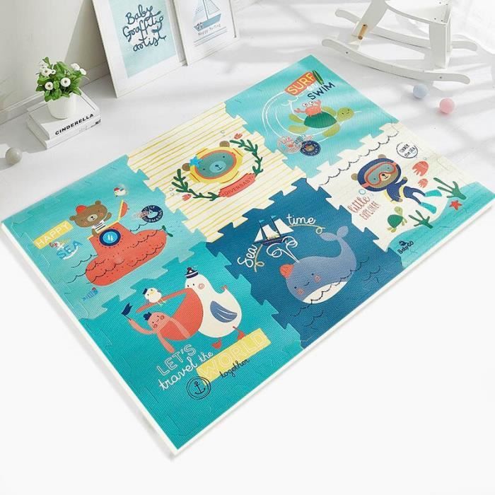 Tapis D Eveil Babygo Pe Tapis De Jeu En Mousse Bebe Epaissi Insipide Ramper Pad Enfants Enfants Salon Dessin Anime Type F Cdiscount Pret A Porter