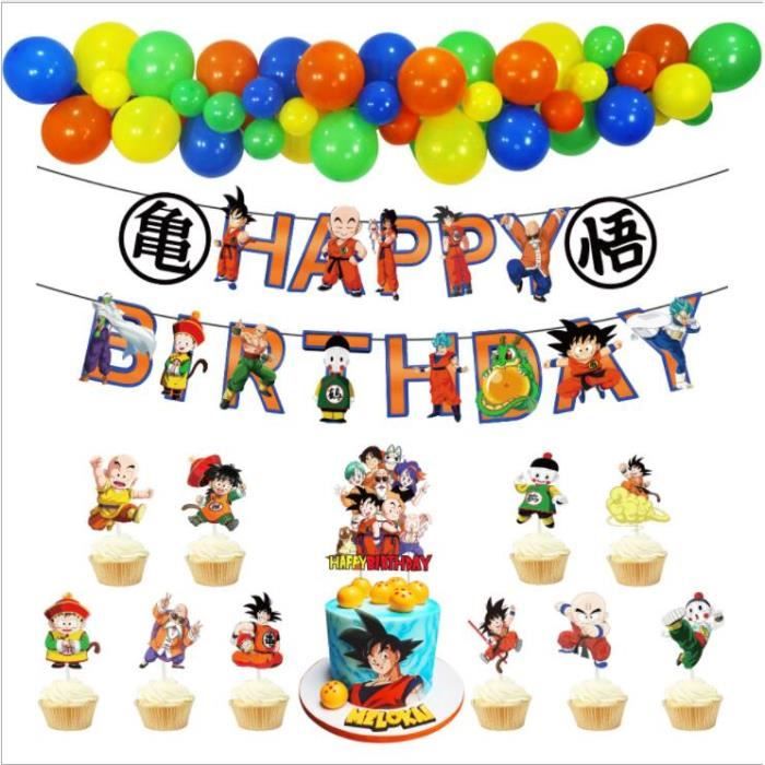 Fournitures De Fete D Anniversaire Dragon Ball Decorations De Fete Dragon Ball Goku Ballons Goku Pour La Fete D Anniversaire Cdiscount Maison