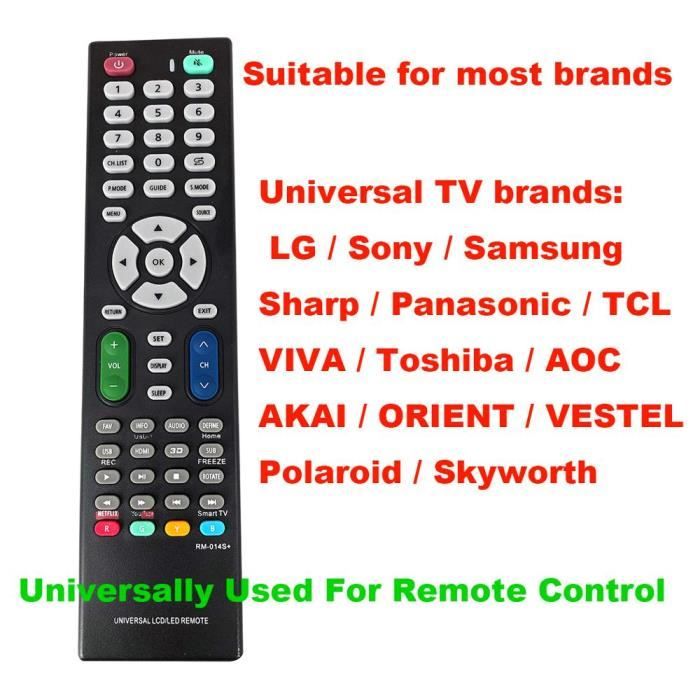 Télécommande universelle pour téléviseur LCD/LED - Chine Télécommande,  télécommande universelle