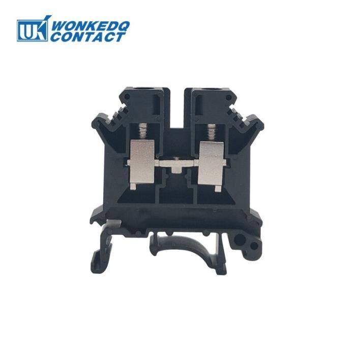 Bornier Rail DIN UK6N - 800V 57A, 6mm2, Rouge - Lot De 5 Pièces - Neuf Sous Emballage