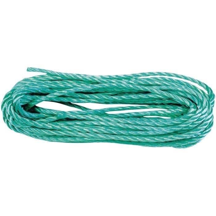 CHAPUIS - Corde polypropylène torsadée Verte Ø8mm 25m UC1