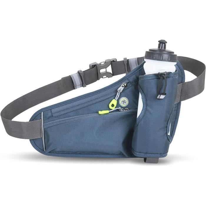 VISCNE Sac banane d'extérieur pour randonnée, pêche, 2 porte-bouteilles d' eau