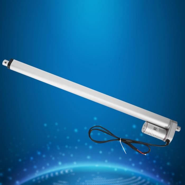 Actionneur Linéaire électrique 12V/24V - Course 300mm, Poussée 400N, Vitesse 20mm/s | Pour Automation DIY