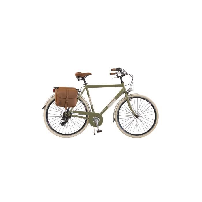 Vélo de Ville Retro Via Veneto by Canellini Aluminium Homme - Vert Olive 54