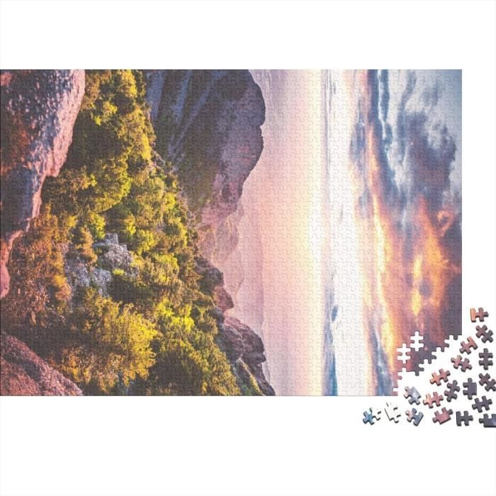 XiuTaiLtd Matterhorn Puzzle 1000 Teile – 75x50 Cm, Motiv 'Freunde', Mit Poster