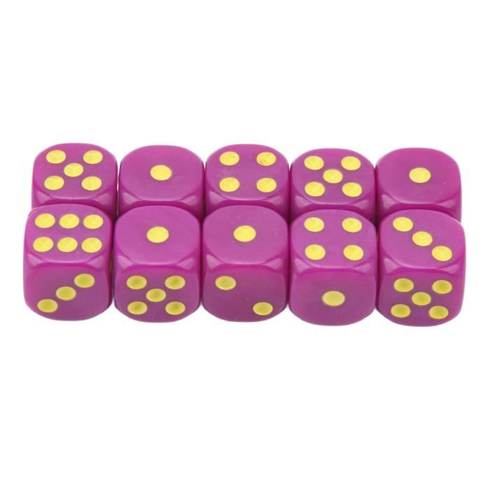 KSJEHW – Lot De 20 Dés Translucides Colorés – 14 Mm – 6 Faces – 5 Couleurs (rouge, Bleu, Vert, Jaune, Violet) – Pour Jeux De Société Et Fêtes